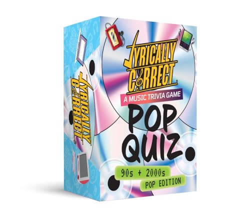 Lyrically Correct 90er & 2000er Pop-Musik-Trivia-Kartenspiel für Freunde, lustiges Partyspiel für Erwachsene, Familienspielabend, Beenden Sie die Lyrics Challenge und Pop-Musik-Trivia Lyrically Correct 90er & 2000er Pop-Musik-Trivia-Kartenspiel für Freunde, lustiges Partyspiel für Erwachsene, Familienspielabend, Beenden Sie die Lyrics Challenge und Pop-Musik-Trivia von Lyrically Correct