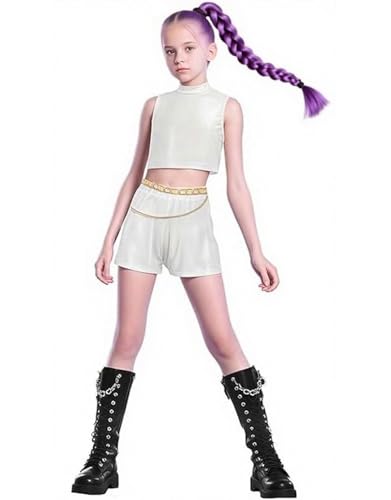 Lyxaof Kinder Kpop Dämon Hunters Anime Kostüm Mädchen Ausgefallene Charakter Dress Up Outfit Halloween Karneval Party Cosplay Komplettset Lyxaof Kinder Kpop Dämon Hunters Anime Kostüm Mädchen Ausgefallene Charakter Dress Up Outfit Halloween Karneval Party Cosplay Komplettset von Lyxaof