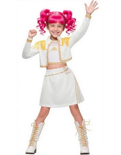 Lyxaof Kinder Kpop Dämon Hunters Anime Kostüm Mädchen Ausgefallene Charakter Dress Up Outfit Halloween Karneval Party Cosplay Komplettset Lyxaof Kinder Kpop Dämon Hunters Anime Kostüm Mädchen Ausgefallene Charakter Dress Up Outfit Halloween Karneval Party Cosplay Komplettset von Lyxaof