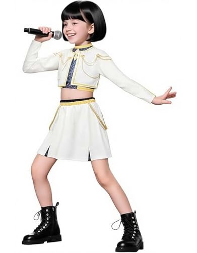 Lyxaof Kinder Kpop Dämon Hunters Anime Kostüm Mädchen Ausgefallene Charakter Dress Up Outfit Halloween Karneval Party Cosplay Komplettset Lyxaof Kinder Kpop Dämon Hunters Anime Kostüm Mädchen Ausgefallene Charakter Dress Up Outfit Halloween Karneval Party Cosplay Komplettset von Lyxaof