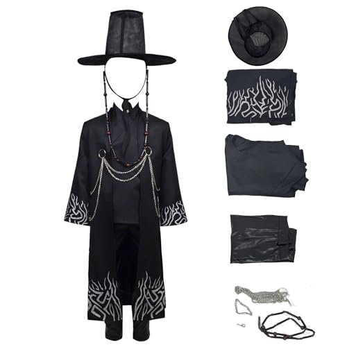 Lyxaof Kinder Kpop Dämon Saja Jungen kostüm Schickes Jinu Outfit mit Jacke Oberteil Hose Hut Ohrringen Ring Halloween Karnevalsparty Cosplay Verkleidungsset für Jungen Mädchen Lyxaof Kinder Kpop Dämon Saja Jungen kostüm Schickes Jinu Outfit mit Jacke Oberteil Hose Hut Ohrringen Ring Halloween Karnevalsparty Cosplay Verkleidungsset für Jungen Mädchen von Lyxaof