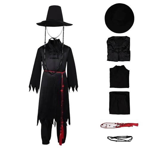 Lyxaof Kinder Kpop Dämon Saja Jungen kostüm Schickes Jinu Outfit mit Jacke Oberteil Hose Hut Ohrringen Ring Halloween Karnevalsparty Cosplay Verkleidungsset für Jungen Mädchen Lyxaof Kinder Kpop Dämon Saja Jungen kostüm Schickes Jinu Outfit mit Jacke Oberteil Hose Hut Ohrringen Ring Halloween Karnevalsparty Cosplay Verkleidungsset für Jungen Mädchen von Lyxaof
