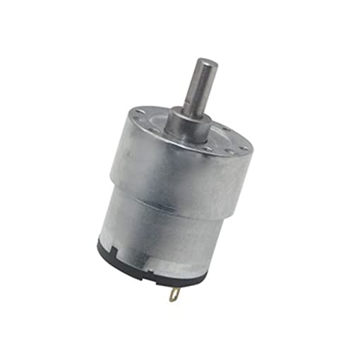 LziXan Gleichstrommotor mit hohem Drehmoment (12 V/24 V) für DIY-Projekte mit Robotern, elektrischer Blockiermotor JGB37-520, 37 x 52 mm, 960 U/min (7 U/min, 12 V + Halterung) von LziXan