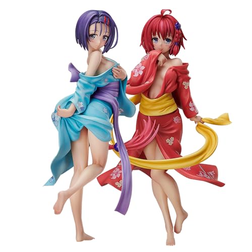 2PCS/Set to Love Amiami Figur to Love Ru Darkness Actionfigur Statue, Kurosaki Meia Figur Anime Girl Figuren Haruna Sairenji Modell Skulptur Desktop Dekoration Ornament Collection Geschenk 2PCS/Set to Love Amiami Figur to Love Ru Darkness Actionfigur Statue, Kurosaki Meia Figur Anime Girl Figuren Haruna Sairenji Modell Skulptur Desktop Dekoration Ornament Collection Geschenk von Lzrong