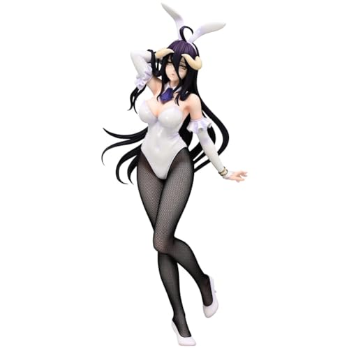 Lzrong Albedo Figur, Albedo Action Figur Anime Bunny Girl Figuren Statue Modell Stehende PVC Skulptur, 30CM Desktop Dekoration Ornament Sammlerstück Gifts Fans von Lzrong