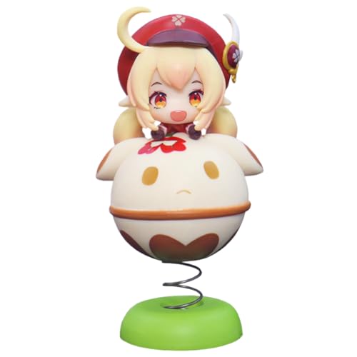 Klee Figur Statue, Klee Action Figur Modell Shake Shack Styling, 12CM PVC Cute Cartoon Mini Anime Game Figuren Prone Position Sculpture Cake Decoration Collection Birthday Gift von Lzrong