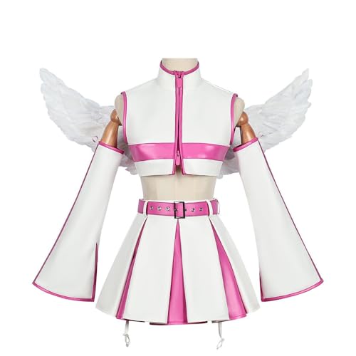 Liliel/Amano Ririsa Cosplay Kostüm Miriella/Mikari Tachibana Cosplay Outfit, Anime Cosplay Kleidung Mädchen Frauen Kleid Uniform Rock Leder Faltenrock Halloween Party Karneval Dress Up Anzug von Lzrong