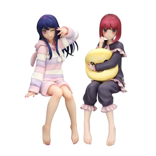 Lzrong 2 Stück Arima Kana-Figur, Hoshino Ai, Actionfigur-Modell, PVC-Cartoon-Anime-Hoshino-Rubi-Figuren, sitzende Position, Pyjama, mit Kissen, Skulptur, Dekoration, Sammlung, Geburtstagsgeschenk Lzrong 2 Stück Arima Kana-Figur, Hoshino Ai, Actionfigur-Modell, PVC-Cartoon-Anime-Hoshino-Rubi-Figuren, sitzende Position, Pyjama, mit Kissen, Skulptur, Dekoration, Sammlung, Geburtstagsgeschenk von Lzrong