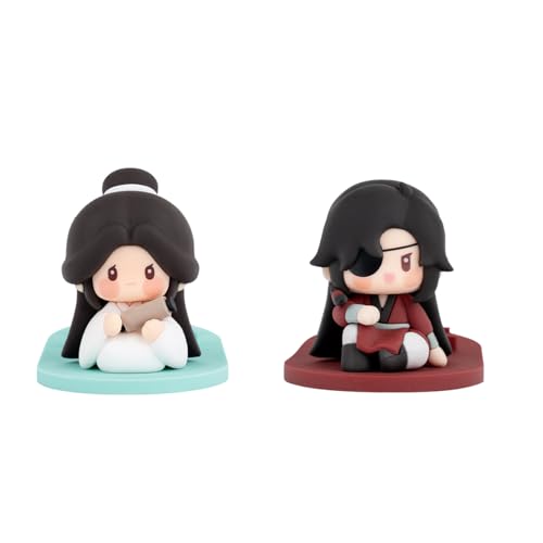 Lzrong 2pcs Tian Guan Ci Fu Xie Lian Hua Cheng Figur Multifunktionale Q Version Anime Figur Handyhalter Desktop Ornamente Anime Geschenk 7cm von Lzrong