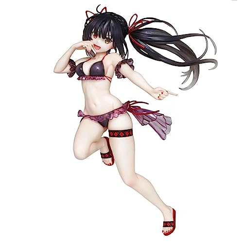 Lzrong Anime Date A Live Figur Tokisaki Kurumi Figuren Anime Mädchen Badeanzug Modell Anime Dekoratives Ornamente Sammlung Geschenk 20cm von Lzrong