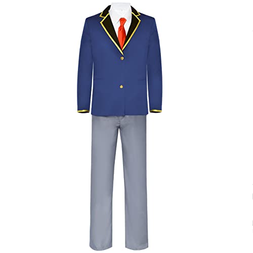 Lzrong Anime Oshi no Ko Cosplay Kostüm Hoshino Akuamarin Cosplay Full Uniform Set Spielbühne Kostüm für Jungen Halloween Anime Party Rollenspiel von Lzrong