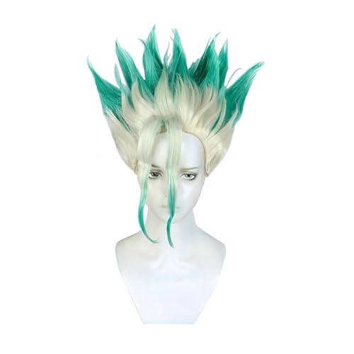 Lzrong Asagiri Gen Cosplay Kostüm Ishigami Senkuu Cosplay Outfits Uniform Verkleidung Set Anime Cosplay Kimono Cosplay Kleidung Herren Erwachsene Outfits Halloween Cosplay Karneval Party Geschenk von Lzrong
