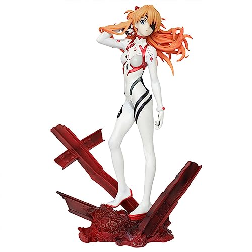 Lzrong Asuka Langley Soryu Figur Anime Charakter Kampfanzug PVC Statue Modell Desktop Dekoration Sammlerstück Geschenk 25cm von Lzrong