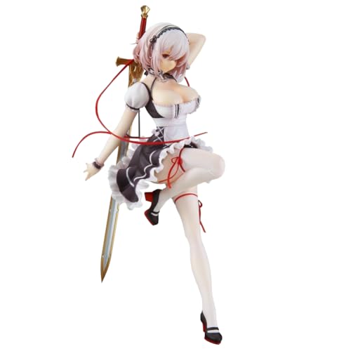 Lzrong Azur Lane Figur HMS Sirius Figuren Anime CharaktereStehendes Dienstmädchenkostüm mit Schwert Dekoratives Ornamente Geschenk von Lzrong