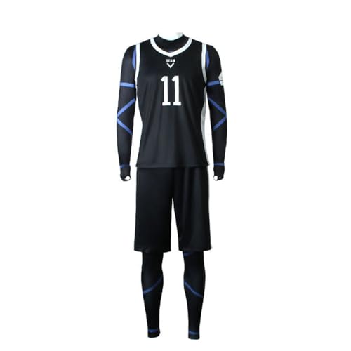 Lzrong BLUE LOCK Cosplay Kostüm, Anime Seishiro Nagi Trikots, Reo Mikage Fußball Sportbekleidung, Rin Itoshi Shirt Shorts Training Uniform Anzug, Halloween Karneval Outfit Komplettes Set mit Perücken Lzrong BLUE LOCK Cosplay Kostüm, Anime Seishiro Nagi Trikots, Reo Mikage Fußball Sportbekleidung, Rin Itoshi Shirt Shorts Training Uniform Anzug, Halloween Karneval Outfit Komplettes Set mit Perücken von Lzrong