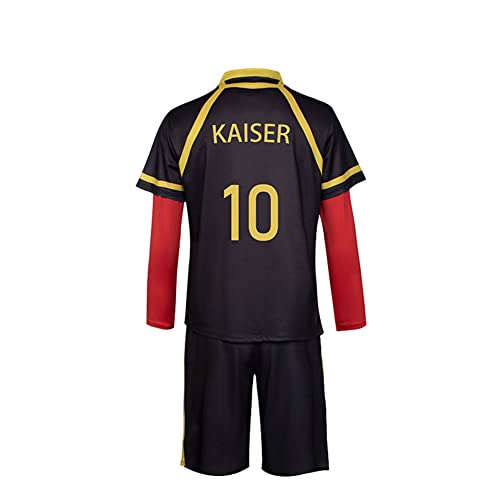 Lzrong Blue Lock Cosplay Kostüm Isagi Yoichi Cosplay Reo Mikage Rollenspiel Fußball Training Uniform Full Set Halloween Cosplay für Jungen/Herren von Lzrong