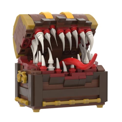 Lzrong Frieren: Beyond Journey's End Bausteinfigur-Frieren Dungeon-Monster-Schatztruhe Bausteine Modell Desktop Ornamente Anime Geschenke von Lzrong