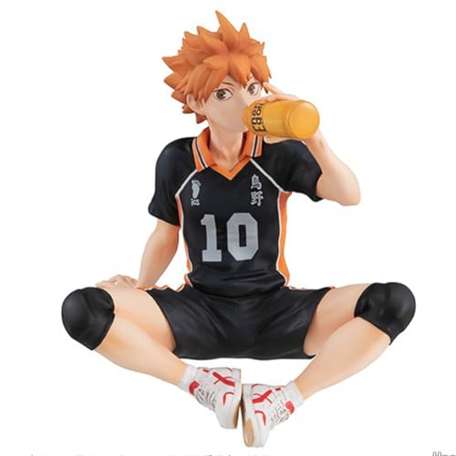 Lzrong Haikyuu!! Figur Hinata Shoyo Figuren MINI Anime Charakter Statue Modell Desktop Ornaments Sammlerstück Haikyuu Merch Geschenk 10CM von Lzrong