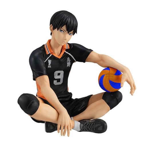 Lzrong Haikyuu!! Tobio Kageyama Figur MINI Anime Charakter Statue Modell Desktop Ornaments Sammlerstück Haikyuu Merch Geschenk 10CM von Lzrong