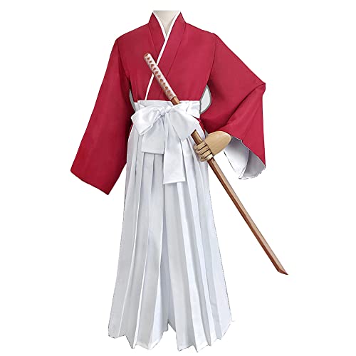 Lzrong Himura Kenshin Cosplay Kostüm Herren Rot Weiß Robe Kimono Schwertkleidung Uniform Anzug Anime Cosplay Halloween Outfit Weihnachten Karneval Party Performance Lzrong Himura Kenshin Cosplay Kostüm Herren Rot Weiß Robe Kimono Schwertkleidung Uniform Anzug Anime Cosplay Halloween Outfit Weihnachten Karneval Party Performance von Lzrong