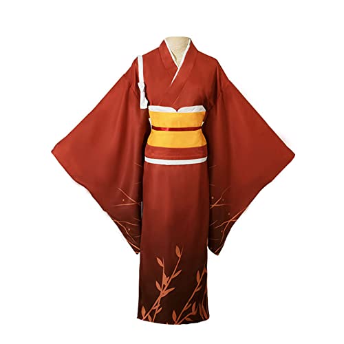 Lzrong Izumi Kyouka Cosplay Kostüm Halloween Kostüm Japanischer Anime Kimono für Mädchen Anime Charaktere Cosplay Kostümzubehör Roter Kimono von Lzrong