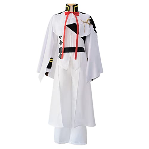 Lzrong Mikaela Hyakuya Cosplay Kostüm, Ferid Bathory Cosplay Outfit Herren Anime Kostüm Weiß Uniform Anzug mit Mantel Komplettset Halloween Karneval Party Rollenspiel Kleidung Lzrong Mikaela Hyakuya Cosplay Kostüm, Ferid Bathory Cosplay Outfit Herren Anime Kostüm Weiß Uniform Anzug mit Mantel Komplettset Halloween Karneval Party Rollenspiel Kleidung von Lzrong