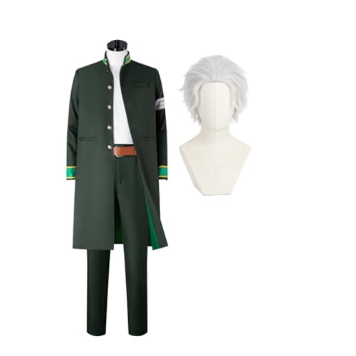 Lzrong Suo Hayato/Umemiya Hajime Cosplay-Kostüm, Tsubakino Tasuku Cosplay Damen-Outfit, Herren-Uniform-Anzug, grüne Jacke, schwarze Hose, Windbreaker-Rock, Anime-Cosplays, Halloween-Kostüm, Lzrong Suo Hayato/Umemiya Hajime Cosplay-Kostüm, Tsubakino Tasuku Cosplay Damen-Outfit, Herren-Uniform-Anzug, grüne Jacke, schwarze Hose, Windbreaker-Rock, Anime-Cosplays, Halloween-Kostüm, von Lzrong