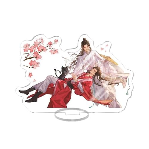 Lzrong Tian Guan Ci Fu Acryl Figur Xie lian/San Lang/Hua Cheng Doppelseitig Bedruckte Acrylornamente Desk Decor Geschenk für Anime Fans 16cm von Lzrong