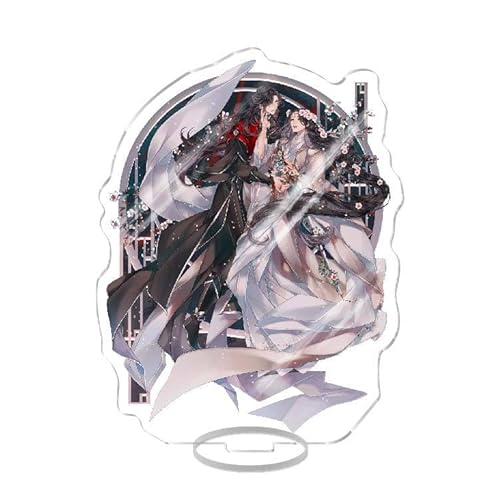 Lzrong Tian Guan Ci Fu Acryl Figur Xie lian/San Lang/Hua Cheng Doppelseitig Bedruckte Acrylornamente Desk Decor Geschenk für Anime Fans 16cm von Lzrong