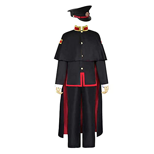 Lzrong Toilet Bound Hanako Kun Cosplay Kostüm Yugi Amane Studentenuniform Komplettes Set mit Hut für Herren Halloween Anime Party Kostüm Lzrong Toilet Bound Hanako Kun Cosplay Kostüm Yugi Amane Studentenuniform Komplettes Set mit Hut für Herren Halloween Anime Party Kostüm von Lzrong