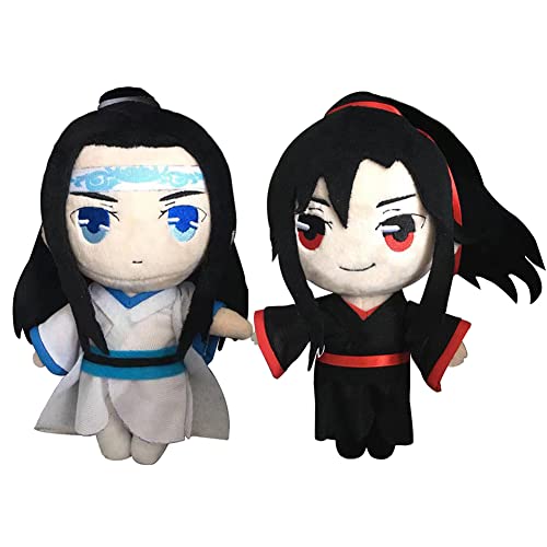 Mo Dao Zu Shi Anime Figur Plush Wei Wuxian LAN Wangji Plüschpuppe MDZS Merch Q Version Plush Geschenke für Anime Fans von Lzrong