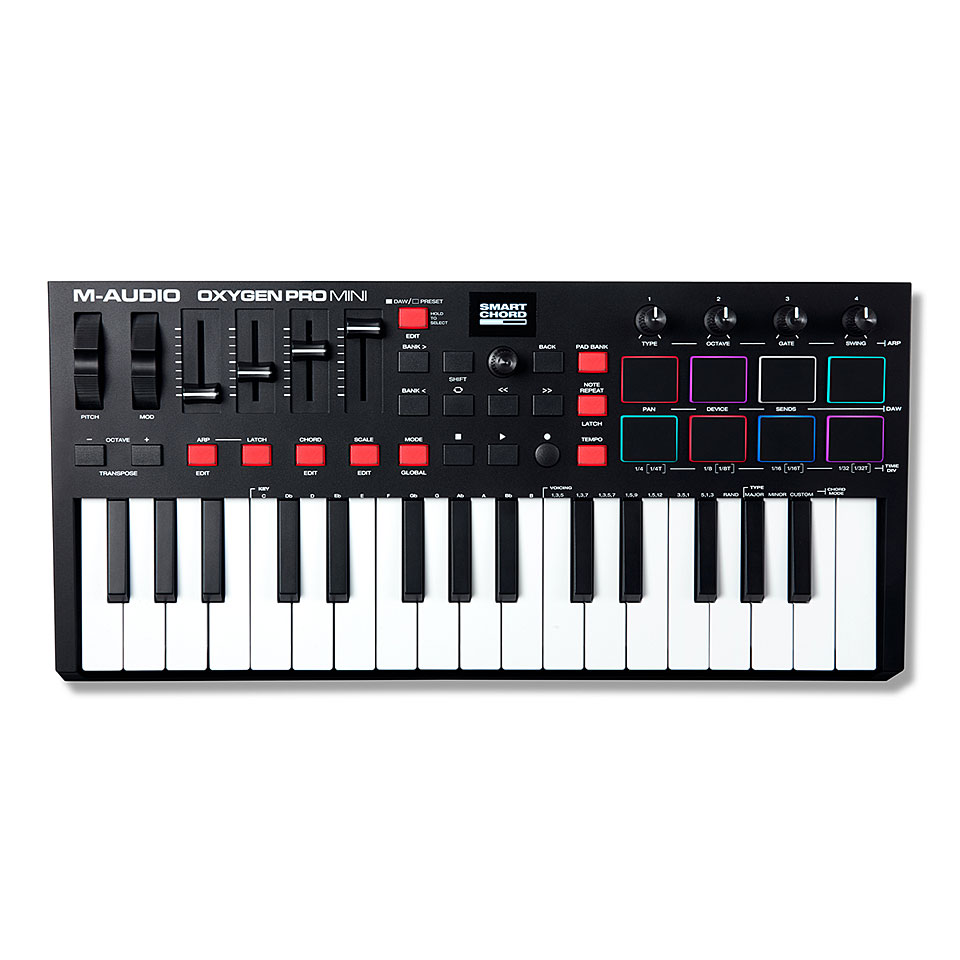M-Audio Oxygen Pro Mini Masterkeyboard M-Audio Oxygen Pro Mini Masterkeyboard von M-Audio