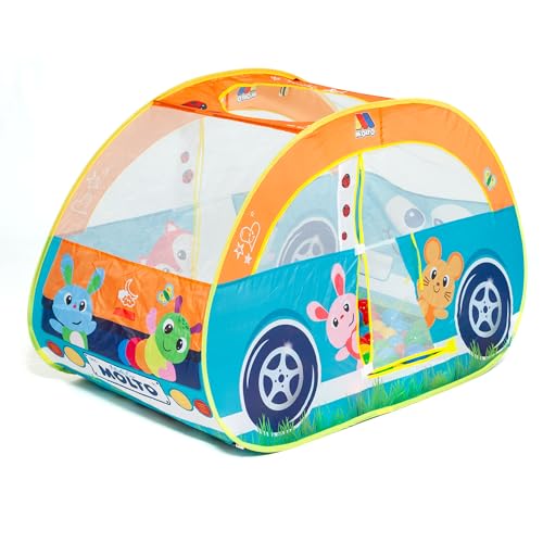 Kinderzelt mit 25 Bällen, zusammenklappbar, für interaktive Spiele, ideal für die Entwicklung von motorischen Fähigkeiten und Kreativität Kinderzelt mit 25 Bällen, zusammenklappbar, für interaktive Spiele, ideal für die Entwicklung von motorischen Fähigkeiten und Kreativität von M MOLTO