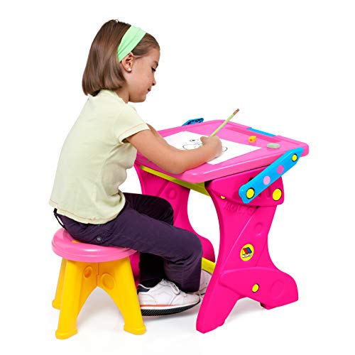 M MOLTO Kinderschreibtisch mit Tafel 2 in 1 Pink M MOLTO Kinderschreibtisch mit Tafel 2 in 1 Pink von M MOLTO