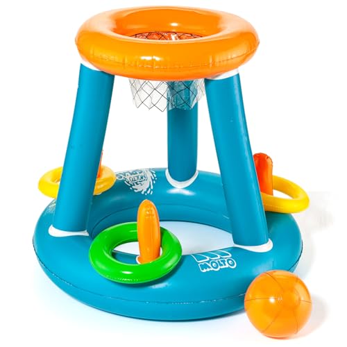 MOLTO Aufblasbares Basketball-Set für Pool und Garten – aufblasbarer Korb für Kinder – Outdoor-Basketball-Set – inklusive aufblasbarem Ball MOLTO Aufblasbares Basketball-Set für Pool und Garten – aufblasbarer Korb für Kinder – Outdoor-Basketball-Set – inklusive aufblasbarem Ball von M MOLTO