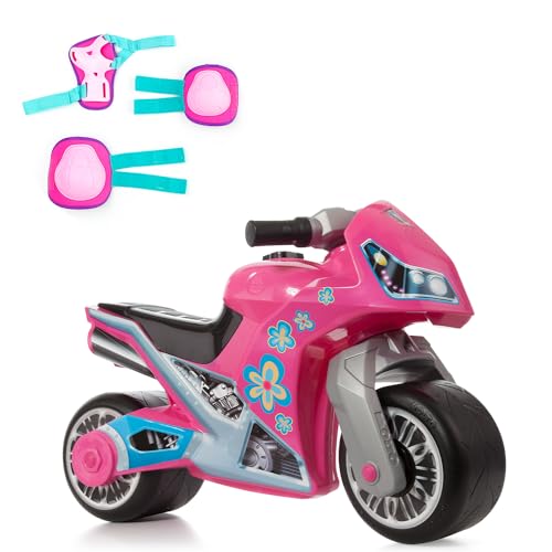 MOLTO Laufmotorrad Cross Rosa + rosa Protektoren | Motorrad Laufen für alle Arten von Gelände | Sicheres und robustes Spielzeug | fördert die gesunde Entwicklung von Jungen und Mädchen | ab 18 Monaten MOLTO Laufmotorrad Cross Rosa + rosa Protektoren | Motorrad Laufen für alle Arten von Gelände | Sicheres und robustes Spielzeug | fördert die gesunde Entwicklung von Jungen und Mädchen | ab 18 Monaten von M MOLTO