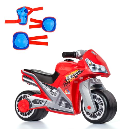 MOLTO Laufmotorrad Cross rot + blaue Schutzvorrichtungen | Motorrad Laufen für alle Arten von Gelände | Sicheres und robustes Spielzeug | fördert die gesunde Entwicklung von Jungen und Mädchen | ab 18 MOLTO Laufmotorrad Cross rot + blaue Schutzvorrichtungen | Motorrad Laufen für alle Arten von Gelände | Sicheres und robustes Spielzeug | fördert die gesunde Entwicklung von Jungen und Mädchen | ab 18 von M MOLTO