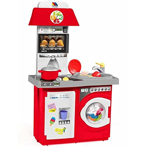 MOLTO | Spielzeug-Küchenzeile für Mädchen und Jungen mit elektrischen Geräten | Lernspielzeug für Kinder | ab 3 Jahren von M MOLTO