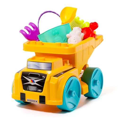 MOLTO Strand-Kippwagen mit 6 Spielzeugen – Spielzeug-LKW für Sand und Garten – Kinderspielzeug mit Laden und Entladen – ideal für Kinder MOLTO Strand-Kippwagen mit 6 Spielzeugen – Spielzeug-LKW für Sand und Garten – Kinderspielzeug mit Laden und Entladen – ideal für Kinder von M MOLTO