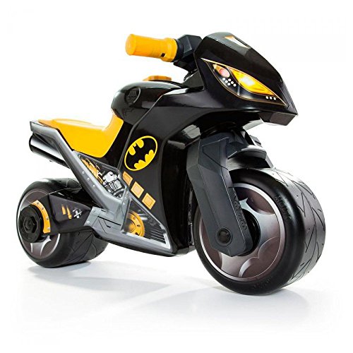 Motorrad-Aufsitz Molto Cross, ab 18 Monaten, geländegängig, Hightech-Spielzeugdekoration, löst Sich Nicht ab. Sportliches und einzigartiges Design (Schwarz - Batman) von M MOLTO