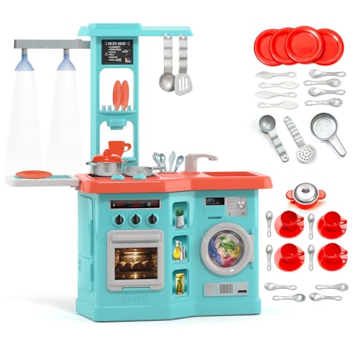 Molto Elektronische Spielküche mit Lichtern + 33 Zubehörteilen – Kinderküche mit Backofen, Herdplatte, Waschmaschine und 12 Zubehörteilen – Lernspielzeug für Kinder Molto Elektronische Spielküche mit Lichtern + 33 Zubehörteilen – Kinderküche mit Backofen, Herdplatte, Waschmaschine und 12 Zubehörteilen – Lernspielzeug für Kinder von M MOLTO