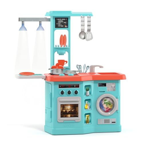 Molto Elektronische Spielküche mit Lichtern – Kinderküche mit Backofen, Herdplatten, Waschmaschine und 12 Zubehörteilen – Lernspielzeug für Kinder Molto Elektronische Spielküche mit Lichtern – Kinderküche mit Backofen, Herdplatten, Waschmaschine und 12 Zubehörteilen – Lernspielzeug für Kinder von M MOLTO