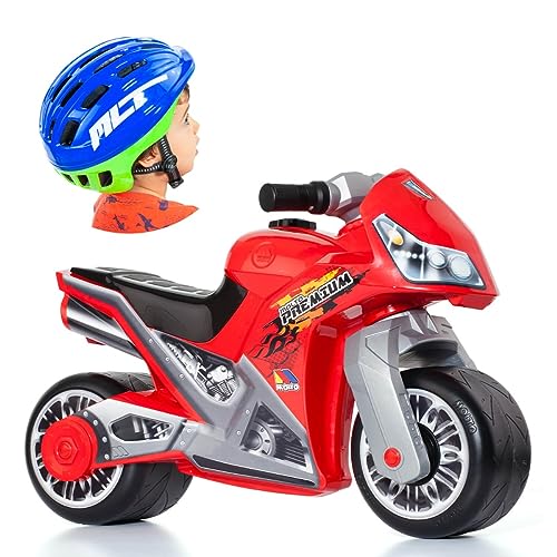 Motorrad Motorrad Molto Cross Premium Rot + Mlt Helm Blau von M MOLTO