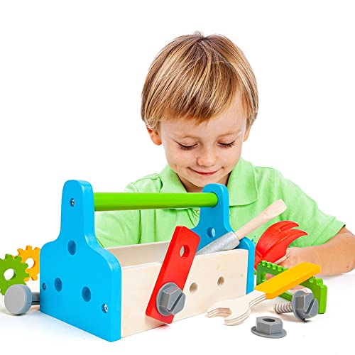 Spielzeugwerkzeugkasten aus Holz Molto Tool Set Spielzeugwerkzeugkasten aus Holz Molto Tool Set von M MOLTO