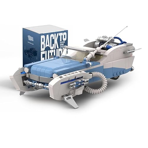 M Menbis Narwhal SF Block Auto-Bausatz, 602 Teile, Futuristisches MOC Rennmodell mit LED-Display-Gehäuse, Ideal für Sci-Fi-Fans und Sammler.. von M Menbis