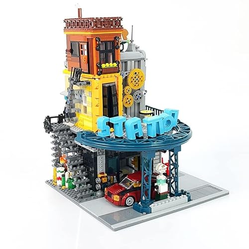 M Menbis Narwhals 1859-Teile MOC Reparaturstation Baustein-Set – DIY Modellbausatz, 6mm Breite Steine, Jungen und Mädchen von M Menbis
