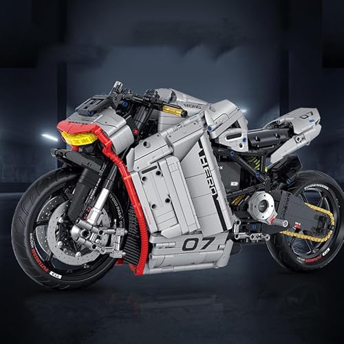 M Menbis Narwhals 2268‑teiliger SR‑X Motorrad Baustein‑Bausatz, 1:5 Maßstab MOC Racing Bike für Erwachsene & Teenager ab 16 Jahren – 8 mm kompatibel, Ziegel‑Scheinwerfer M Menbis Narwhals 2268‑teiliger SR‑X Motorrad Baustein‑Bausatz, 1:5 Maßstab MOC Racing Bike für Erwachsene & Teenager ab 16 Jahren – 8 mm kompatibel, Ziegel‑Scheinwerfer von M Menbis