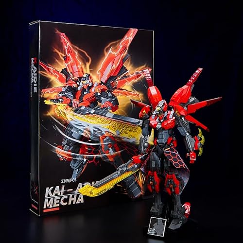 M Menbis Narwhals 2365‑Teile Original Red Sky Armor Baustein‑Figur – Kreatives Konstruktionsset für Jugendliche & Erwachsene (16+) von M Menbis