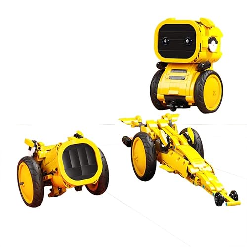 M Menbis Narwhals 3-in-1 Wiederaufladbares STEM-Baukasten – Programmierbarer Roboter- & Fahrzeugmodell-Set mit Fernbedienung (486-teiliges DIY-Engineering-Kit).. von M Menbis