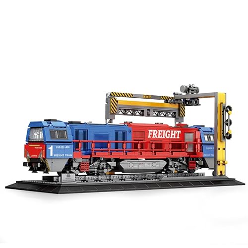 Narwhals MOC Zug Bausatz mit 1980 Teilen – Retro-Elektrolokomotive DIY Modellbausatz, kompatibel mit 8mm Bausteinen, ideal für Erwachsene und Jugendliche ab 16 Jahren (G2000)。 von M Menbis